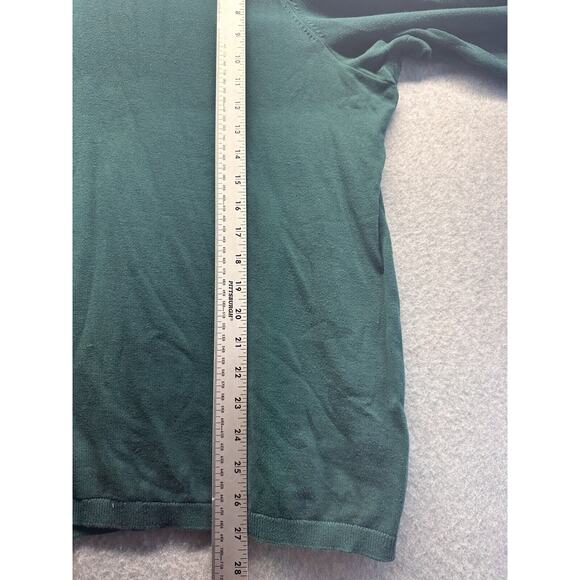 Tommy Hilfiger Womens Sweater Top V-Neck Green Colorful Long Sleeve Size 2X NWT - Picture 6 of 8